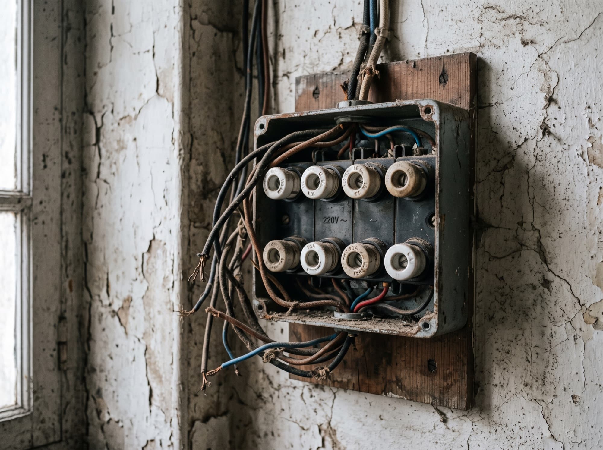 Tableau électrique ancien à mettre aux normes
